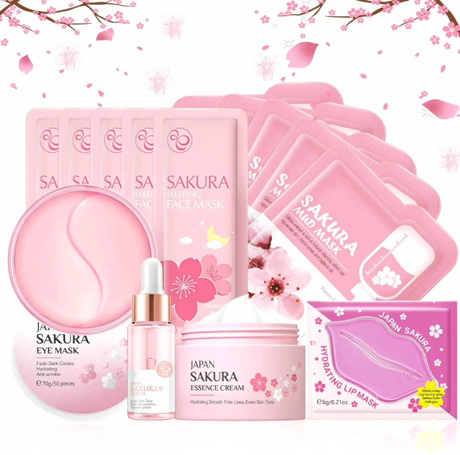 Skincare Kit Featuring Japan Sakura