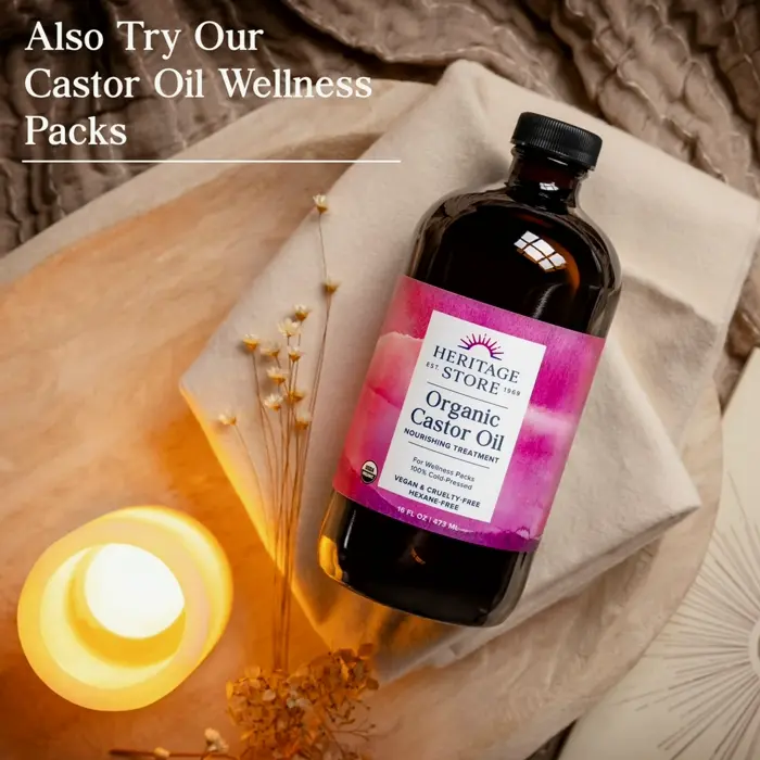 Natural Castor Oil - Glass, Hydration for Hair, Skin & Lashes | 16oz