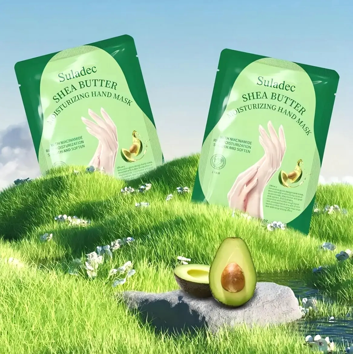 Hydrating Hand Mask including Shea Extract and Goat Milk