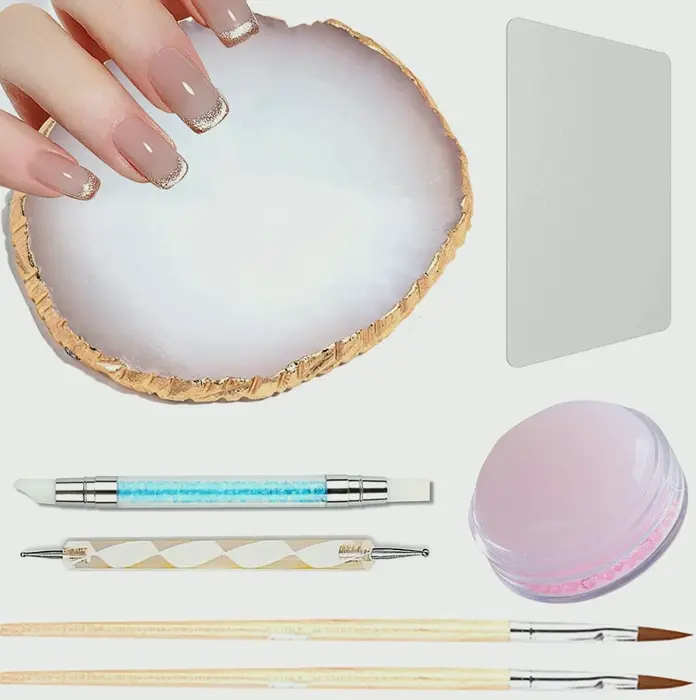 Epoxy Manicure Art Palette with Tools