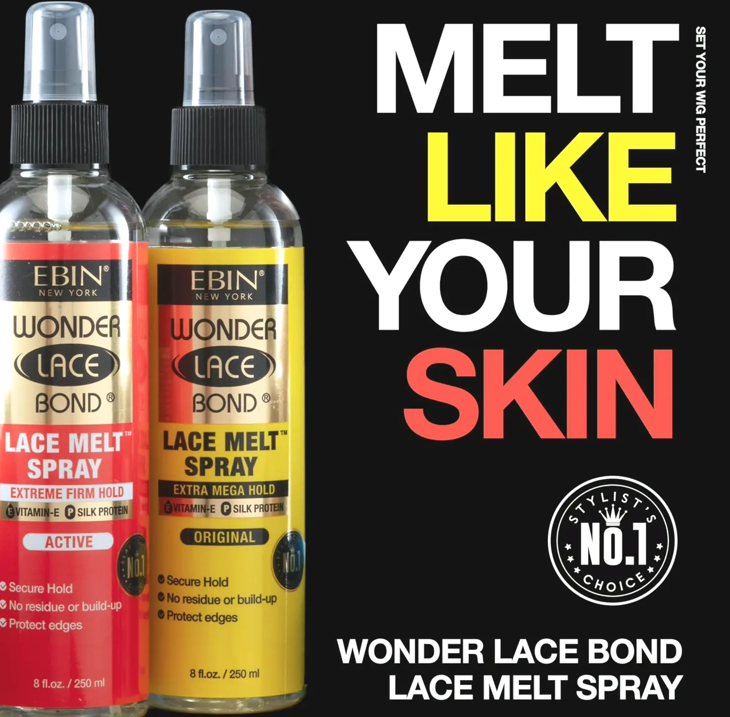 Ebin NY Wonder Lace Glue Spray 3.39oz/100ml - Strong Grip