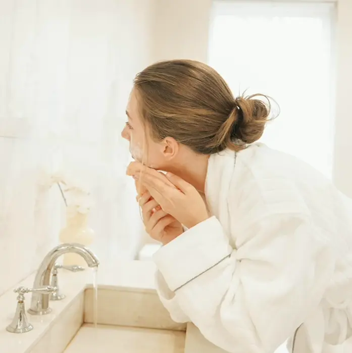 Set of 7 Gentle Cotton Face Towels for Sensitive Skin