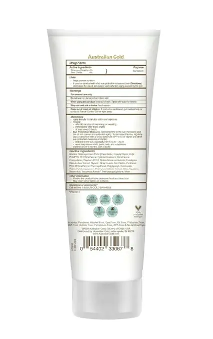 Australian Gold SPF 50 Tint Face Lotion, 3 FL Ounces
