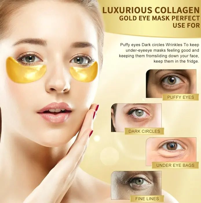 POSTA 24-Karat Gold-infused Eye Mask Care, 50 Pairs