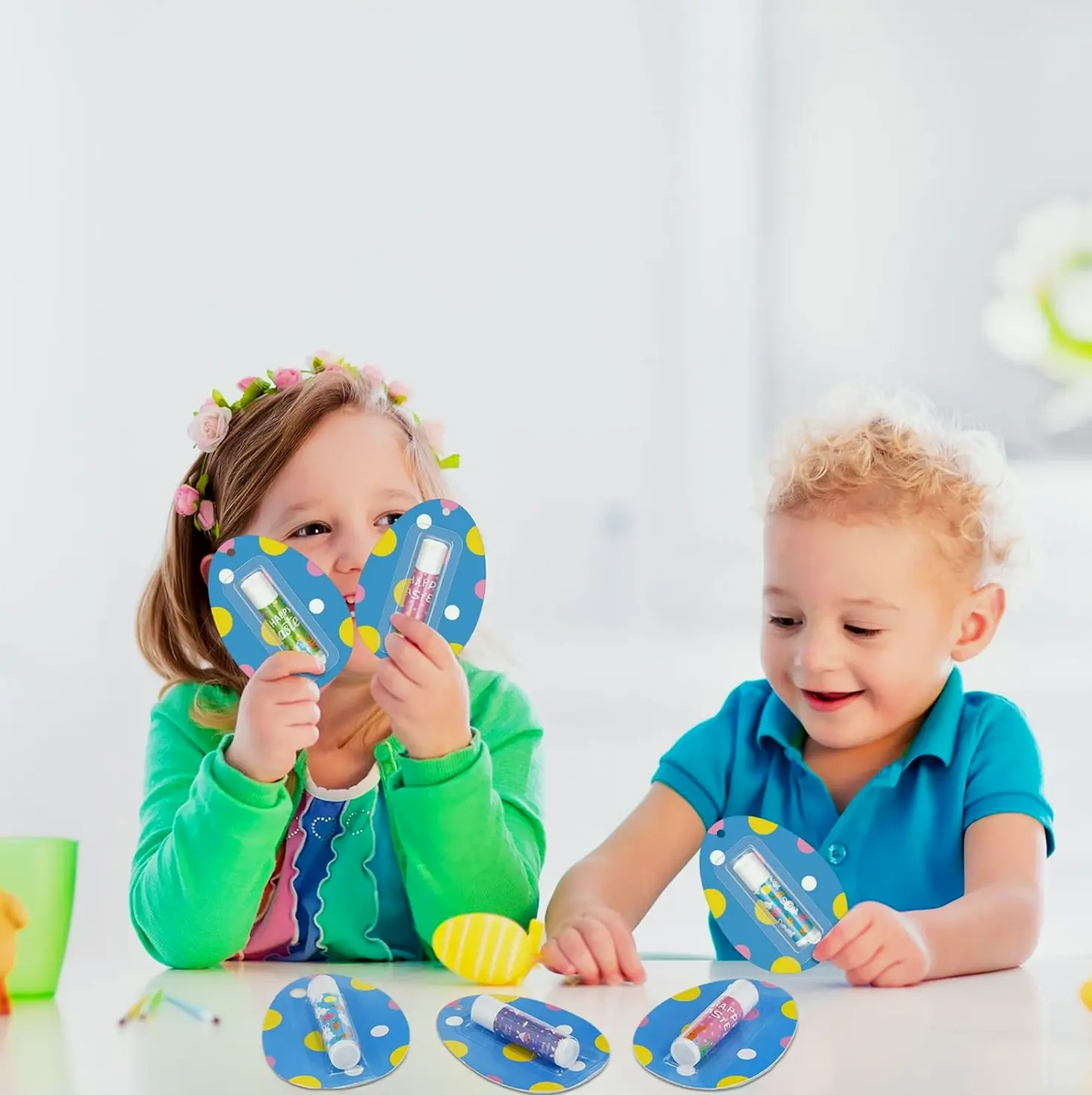 Twenty-Four Pcs Easter Lip Balm Bulk Rabbit Gift Bag Stuffers