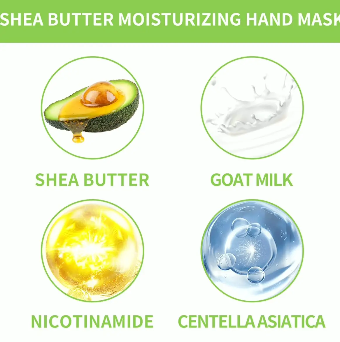 Hydrating Hand Mask including Shea Extract and Goat Milk