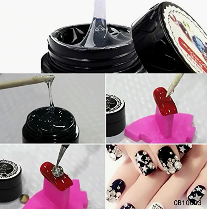 Nail Art Gemstone Glue Stick LED Cured