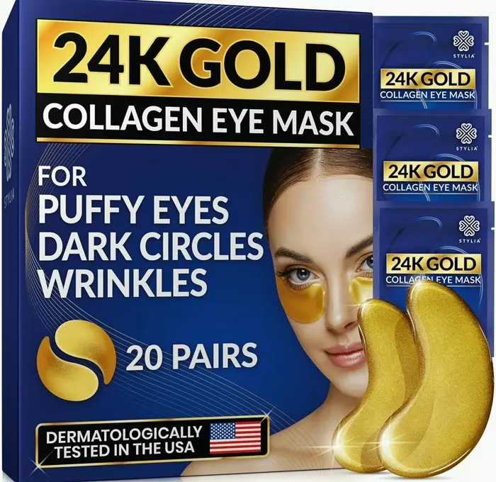 24k Gold Under-Eye Mask for Puffy Eyes