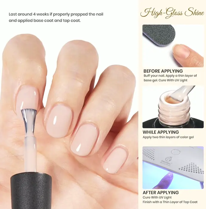 Nude Gel Lamp with Light
