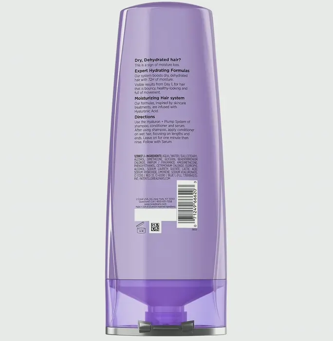 L'Oreal Paris Elvive Hyaluron Hydrating Conditioner for Dry Hair, Paraben-Free