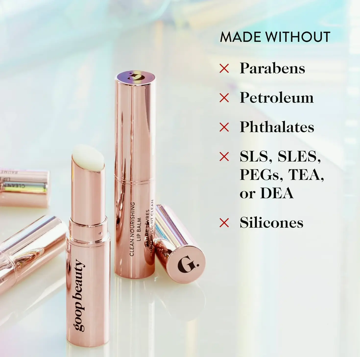 goop Beauty Mouth Balm with Coco Extract & Shea Fat | Petrolatum & Preservative Free Compact 0.16 oz