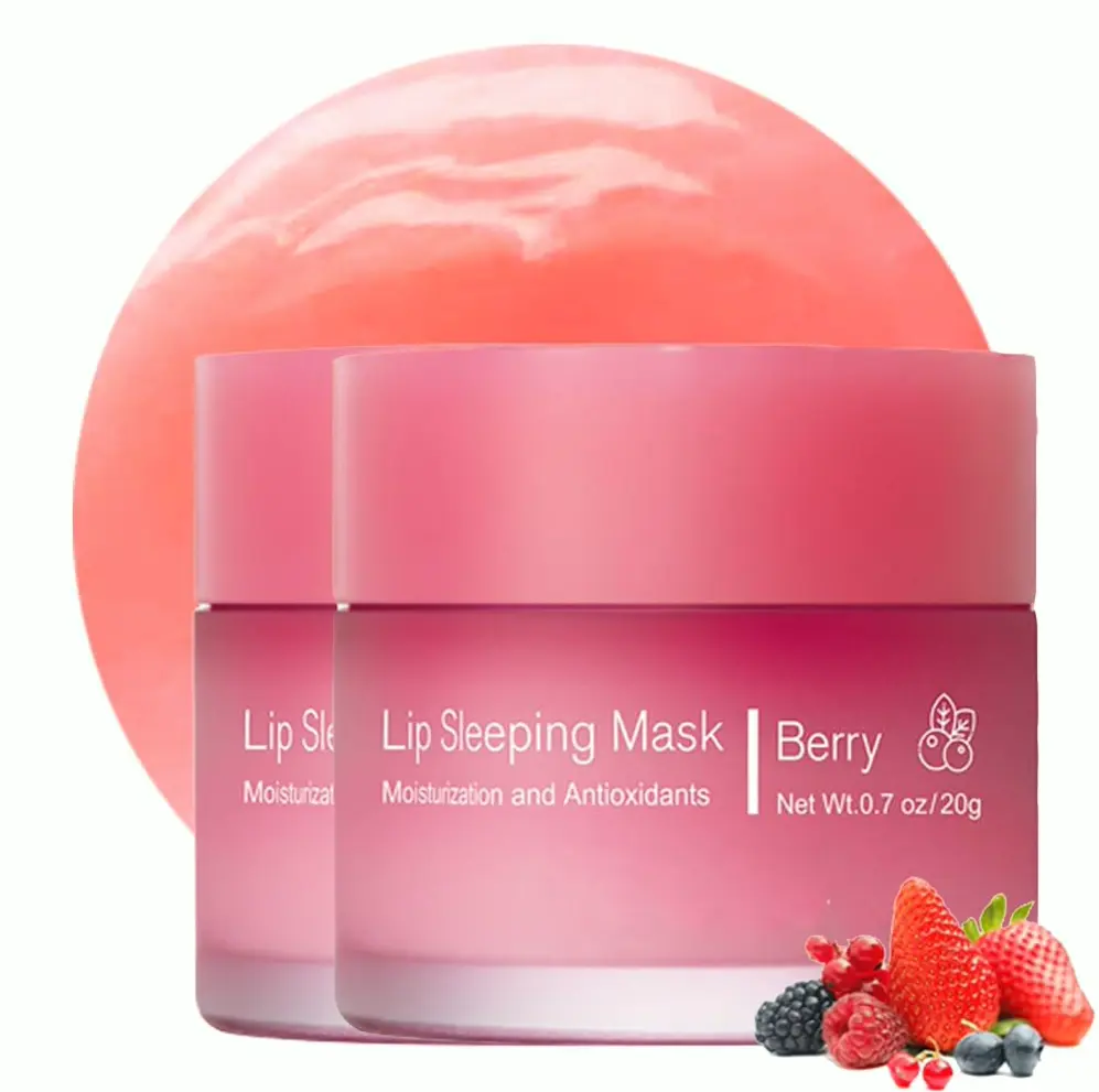 Sleep Lip Mask, Hydrate & Soften 2PCS Fruit
