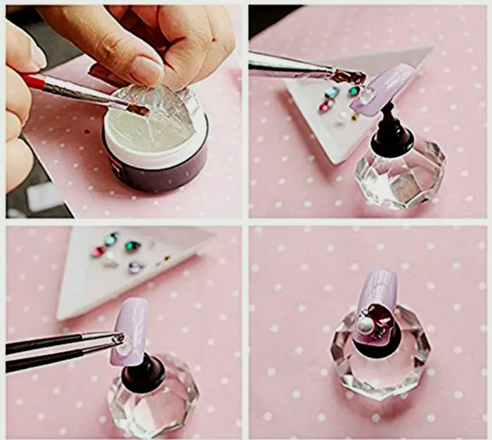 Nail Art Gemstone Glue Stick LED Cured
