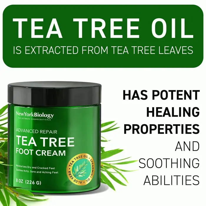 New York Biology Foot Moisturizer for Cracked Feet & More - 8 oz