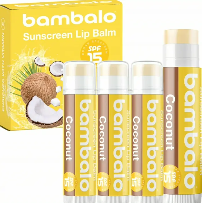 Four-Pack Coconut SPF 15 Lip Balm - Organic Components