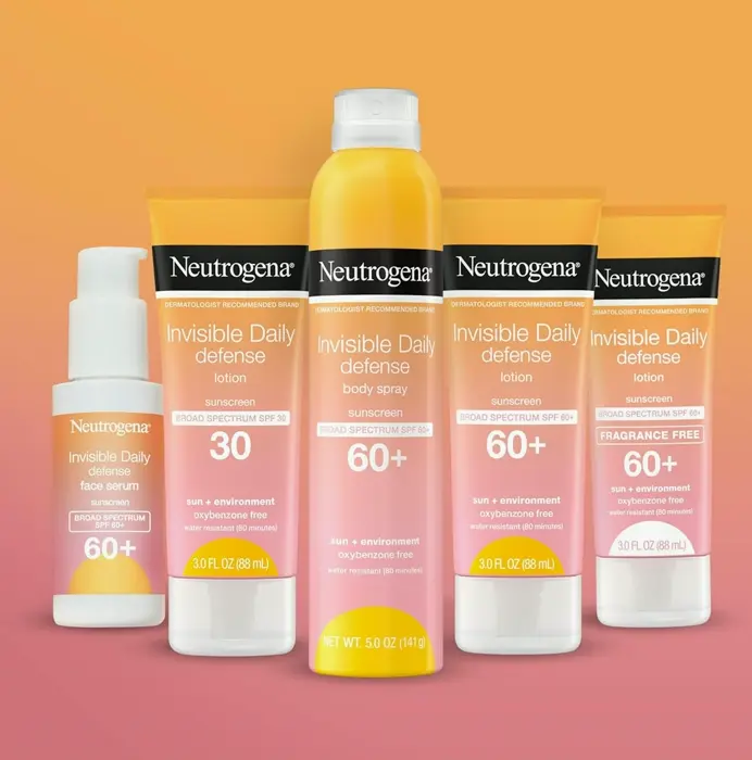 Neutrogena Invisible Sunscreen SPF 60+ Lotion, Without Oxybenzone