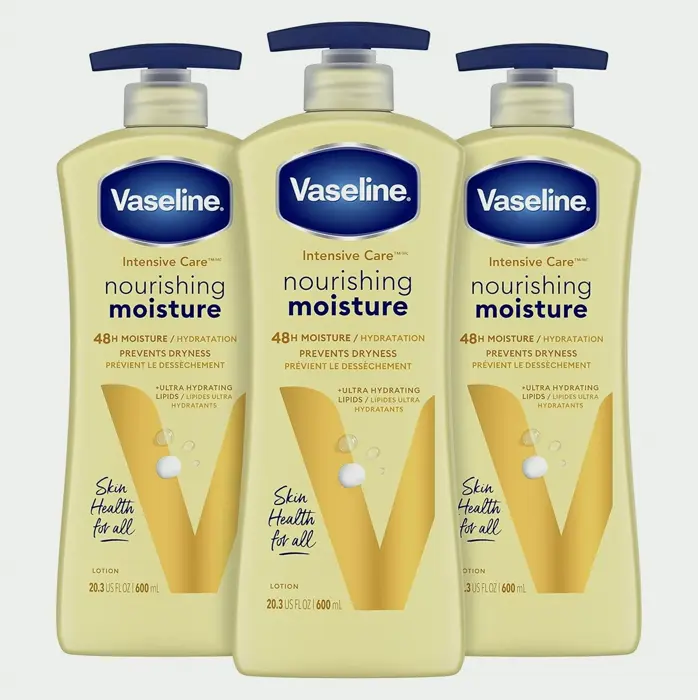 Vaseline Nourishing Body Cream to Dry Skin 20.3 oz, 3 Count