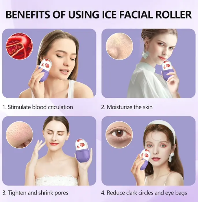 Cooling Tool for Face and Eyes, Durable Ice Cube Mold