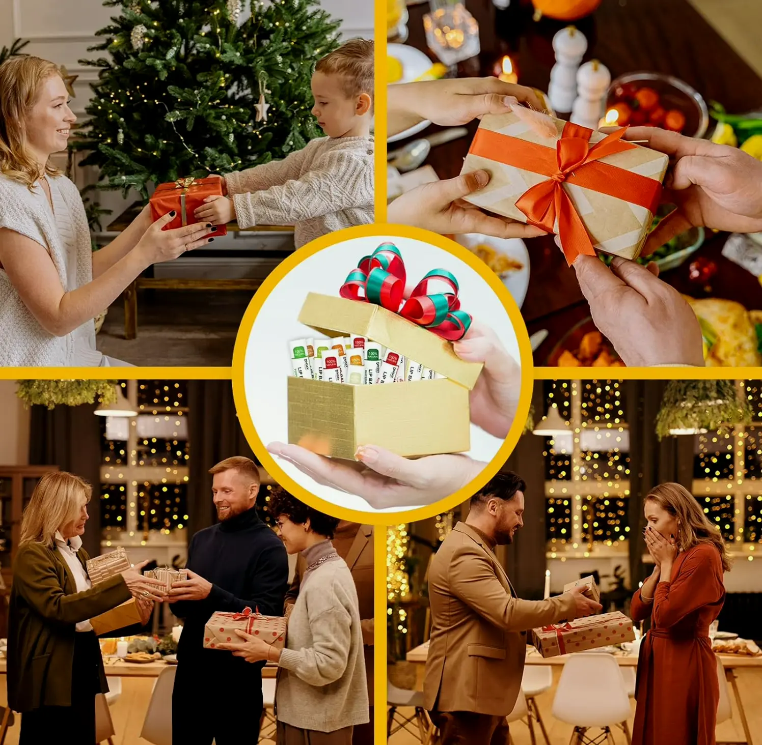 DMSKY Lip Balm Set, Moisturizing Vitamin E & Coconut, 12 Varieties