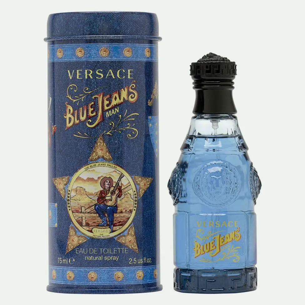 Versace's Azure Denim for Men, 2.5 oz Eau de Toilette