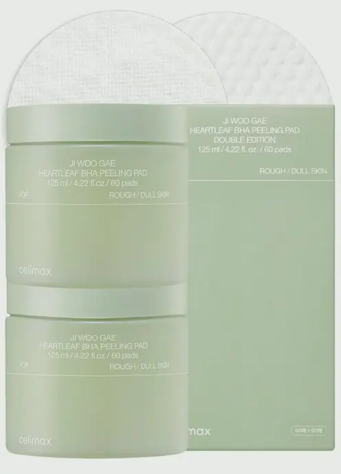 celimax Ji.Woo.Gae Heartleaf BHA Peeling Pad Dual Set