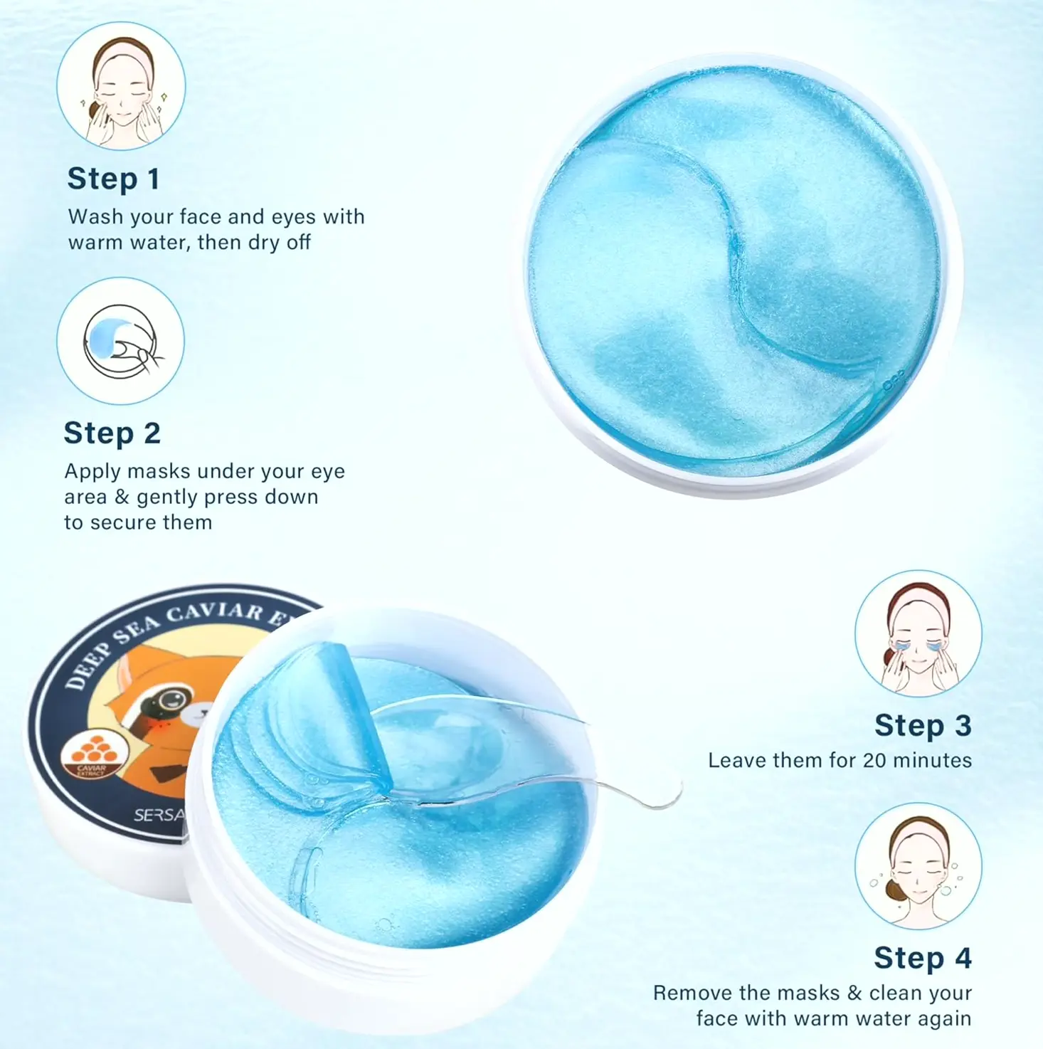 Under Eye Patches Wrinkles Reduction, Gel Moisturizing