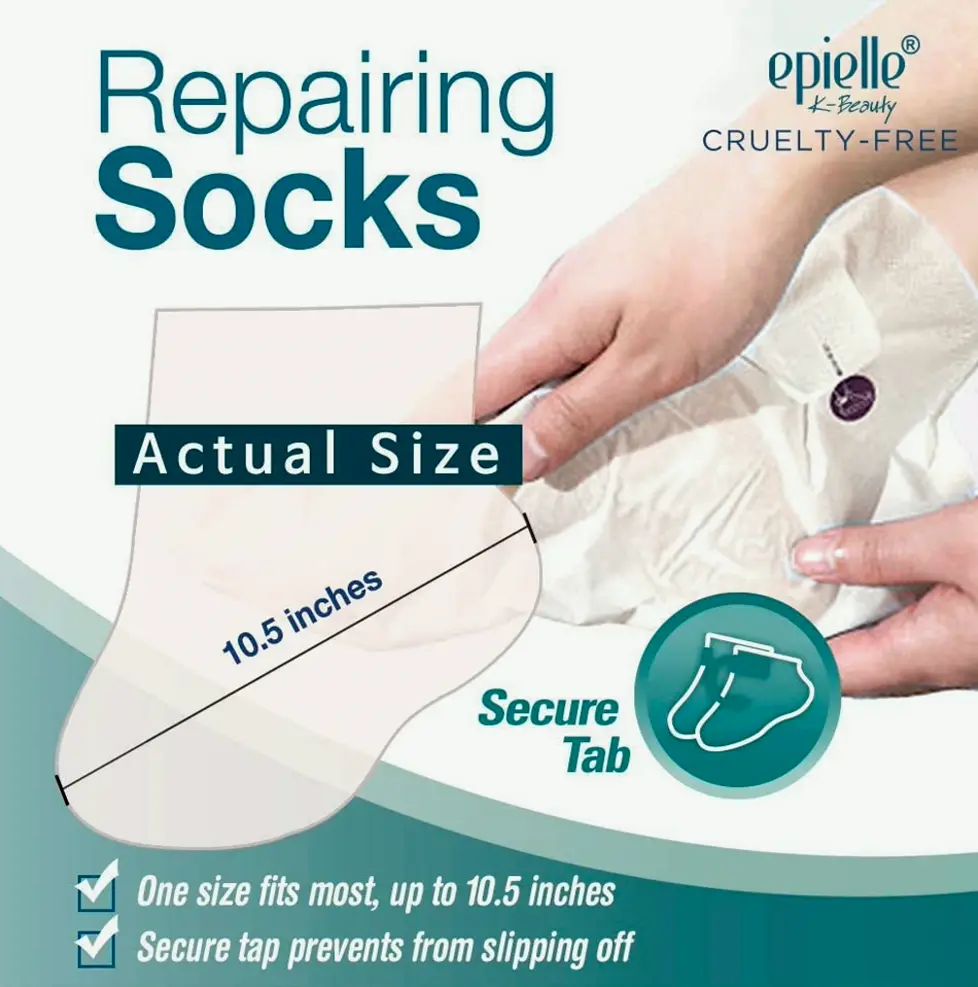 Intensive Foot Spa Socks (6-Pack) | Coconut Oil + Milk Extract + Hyaluronic Acid