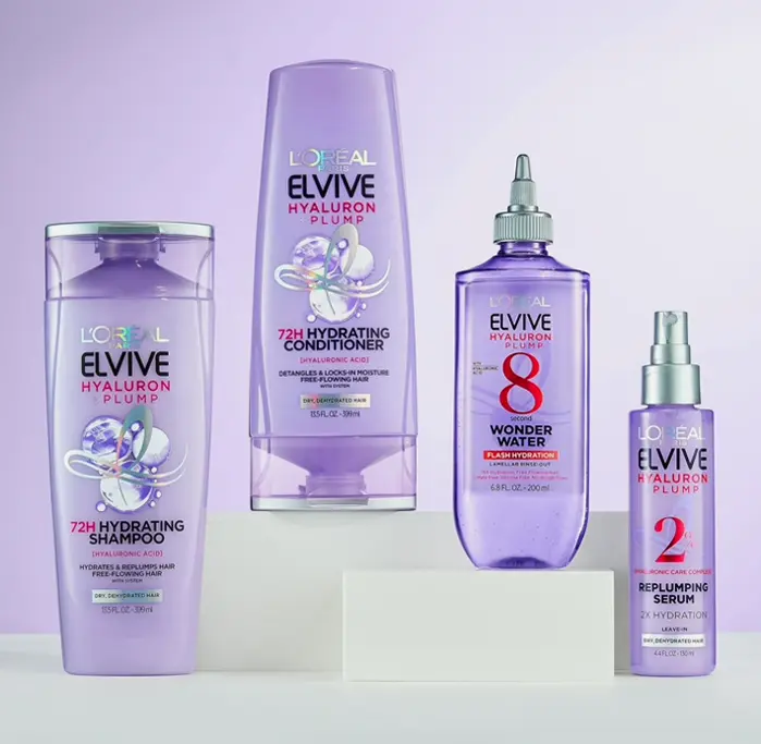 L'Oreal Paris Elvive Hyaluron Hydrating Conditioner for Dry Hair, Paraben-Free