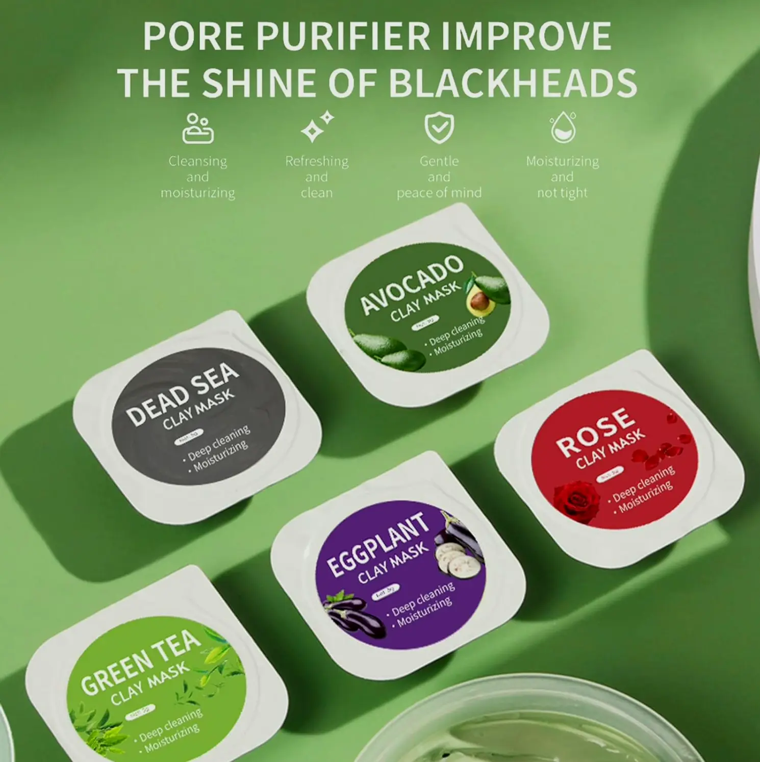 Ten Pods Clay Facial Mask Kit