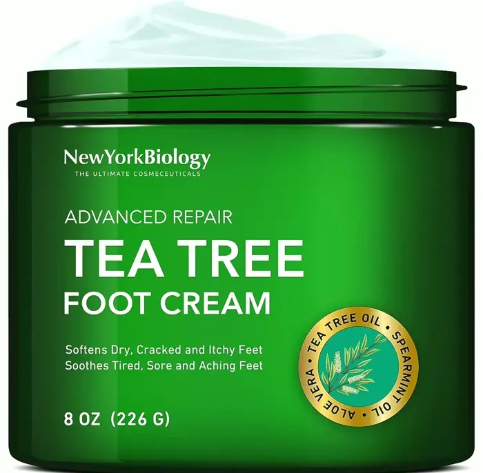 New York Biology Foot Moisturizer for Cracked Feet & More - 8 oz