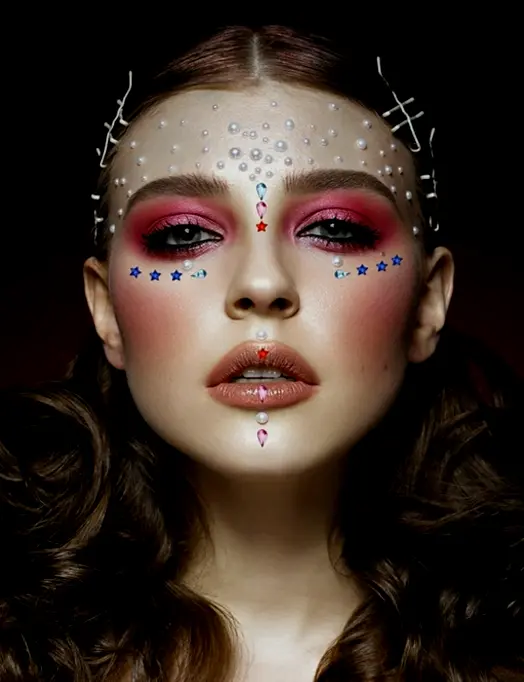 ECANKU 10 Boxes Nail Design Gems