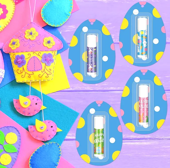 Twenty-Four Pcs Easter Lip Balm Bulk Rabbit Gift Bag Stuffers