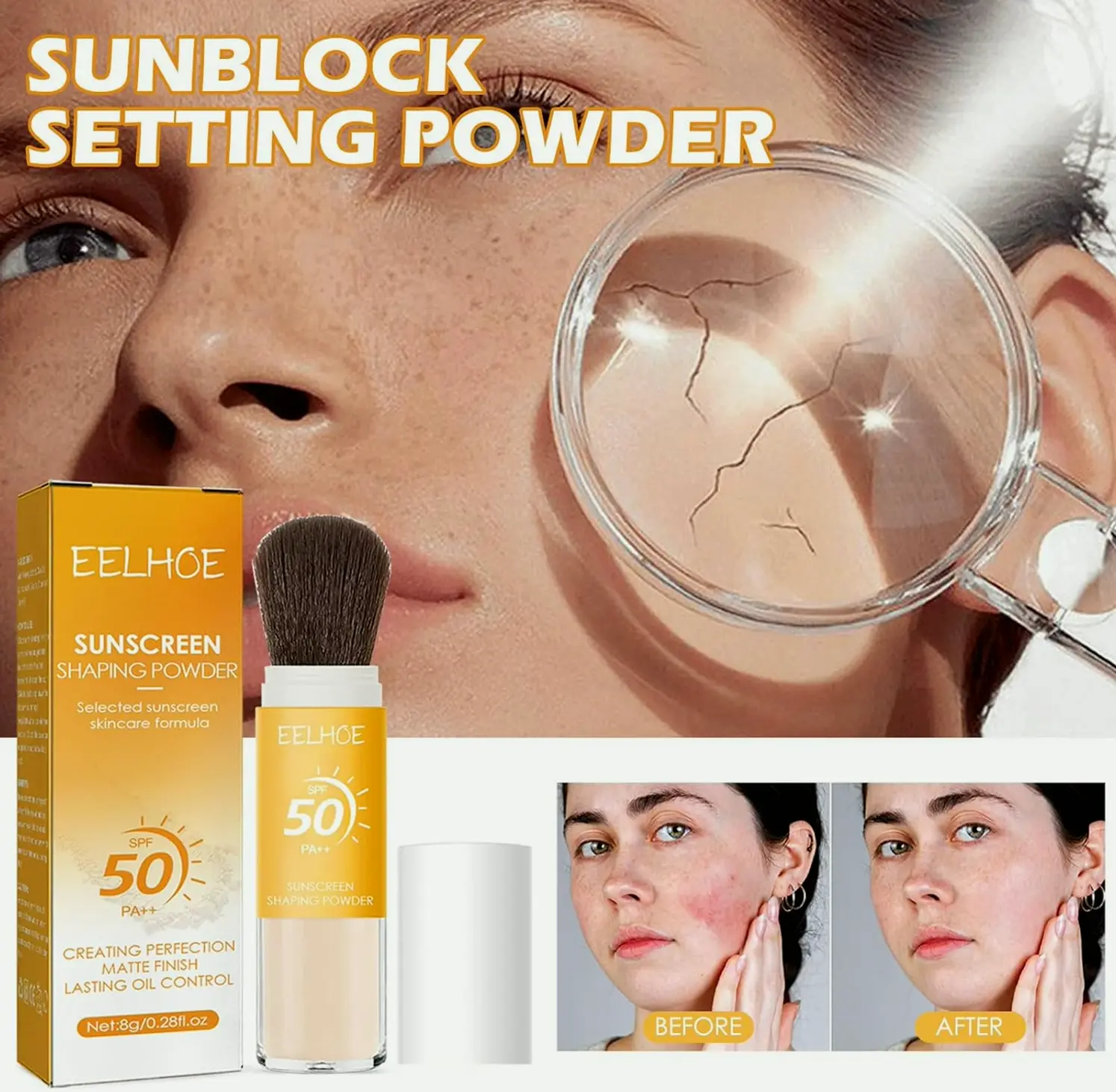 Sunblock Fixing Powder SPF 50 Face Moisturizer