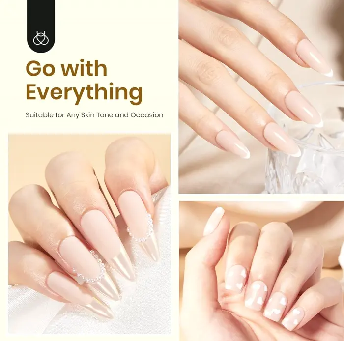 Nude Gel Lamp with Light
