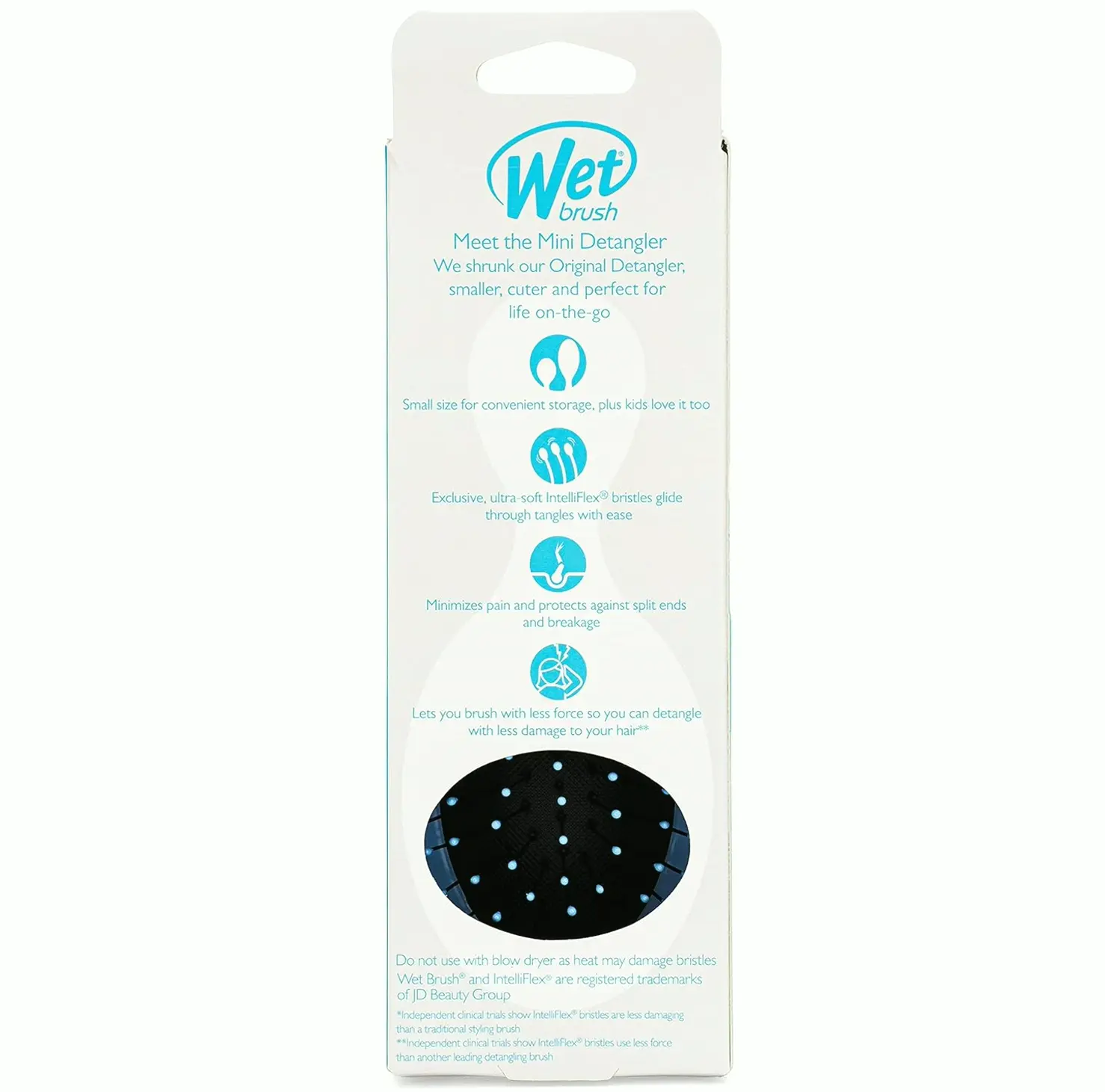 Moist Brush Compact Hair Brush