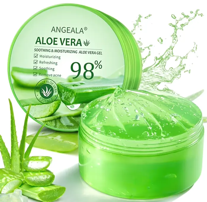 Organic Aloe Gel for the Skin and Hair - 98% Vera immediate Processing (10oz)