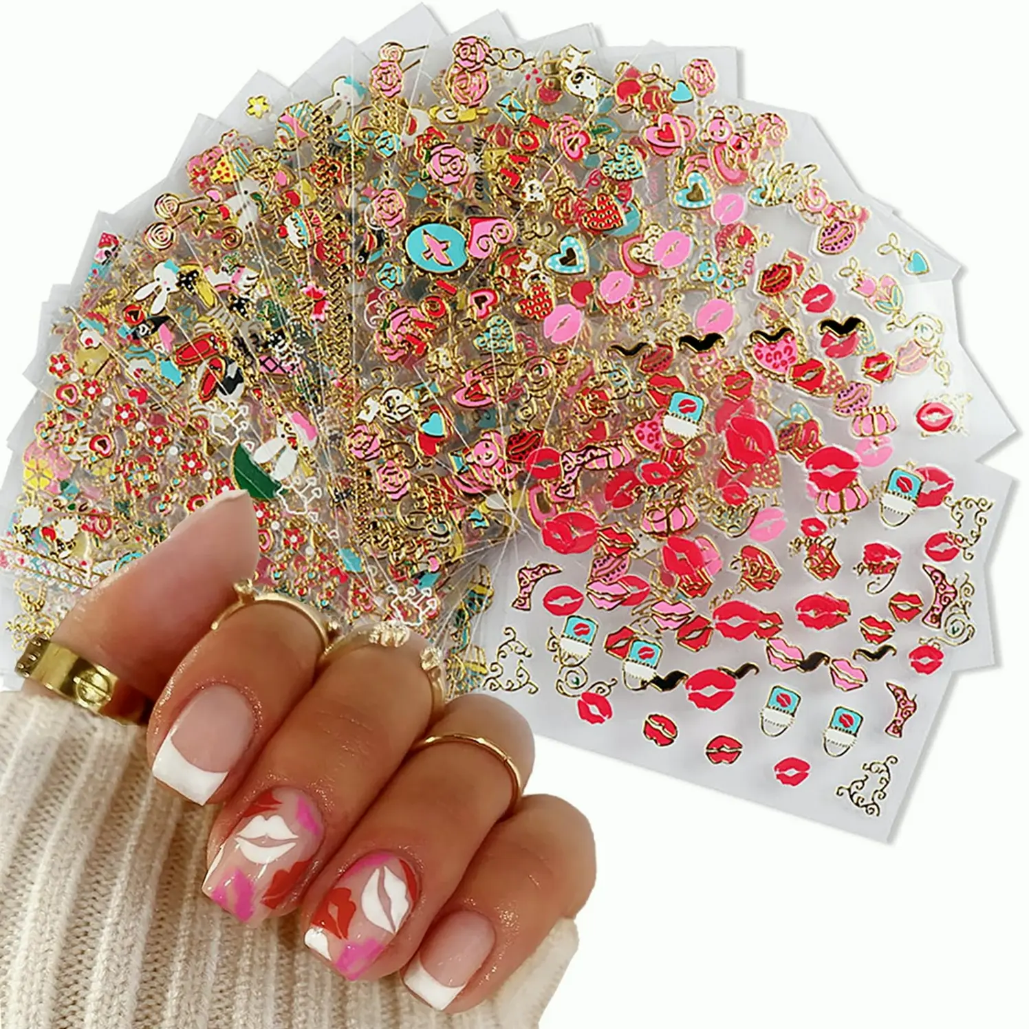 Love Decals 3D Set 30 Units for Ladies