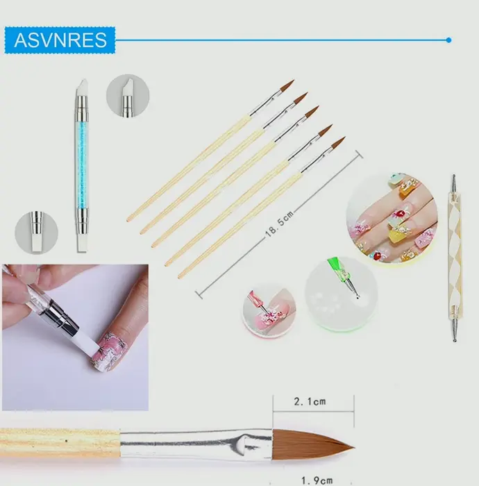 Epoxy Manicure Art Palette with Tools