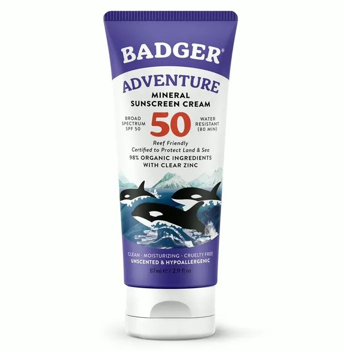 Beaver Natural Sunblock SPF Fifty Zinc Organic 2.9 fl oz