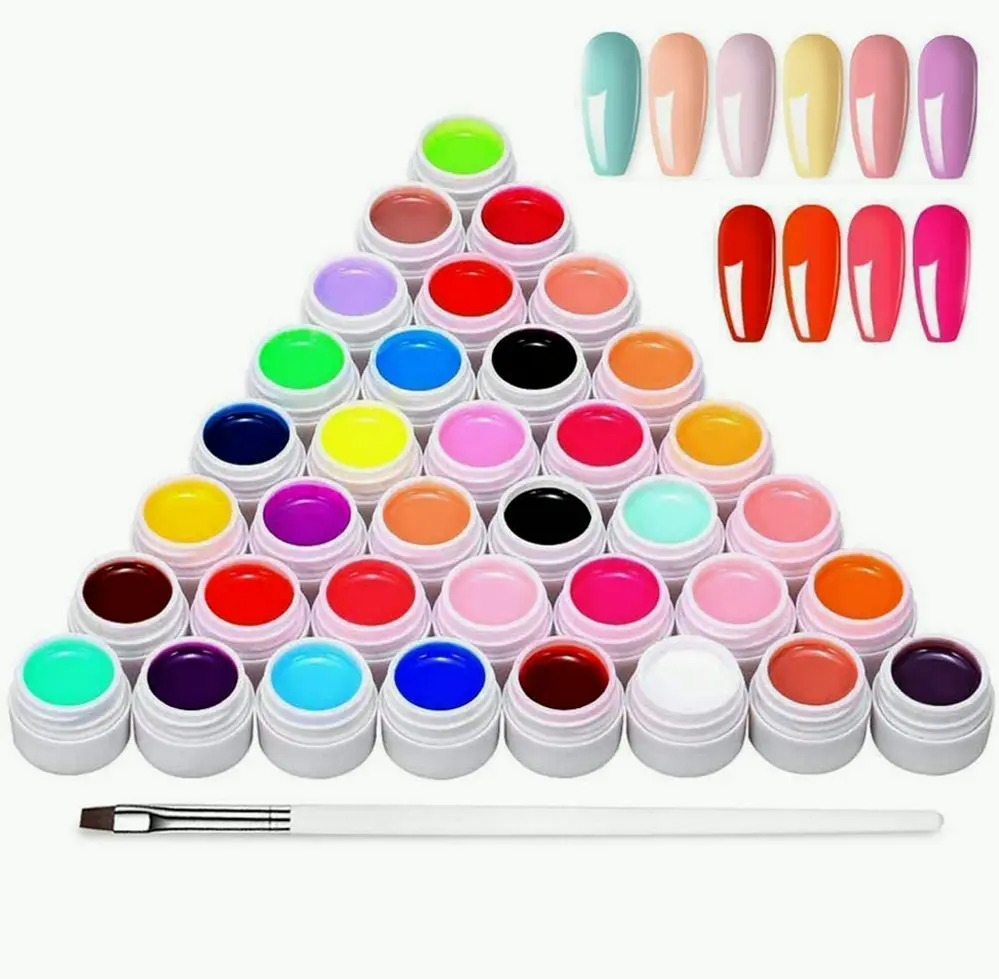 36 Shades UV Polish Set Including Brush