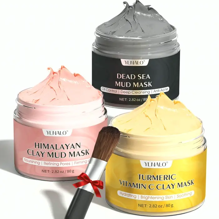 Turmeric Facial Mask Set, Himalayan Mask Set, Skin Cleansing