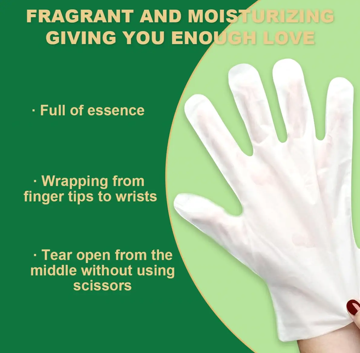 Hydrating Hand Mask including Shea Extract and Goat Milk