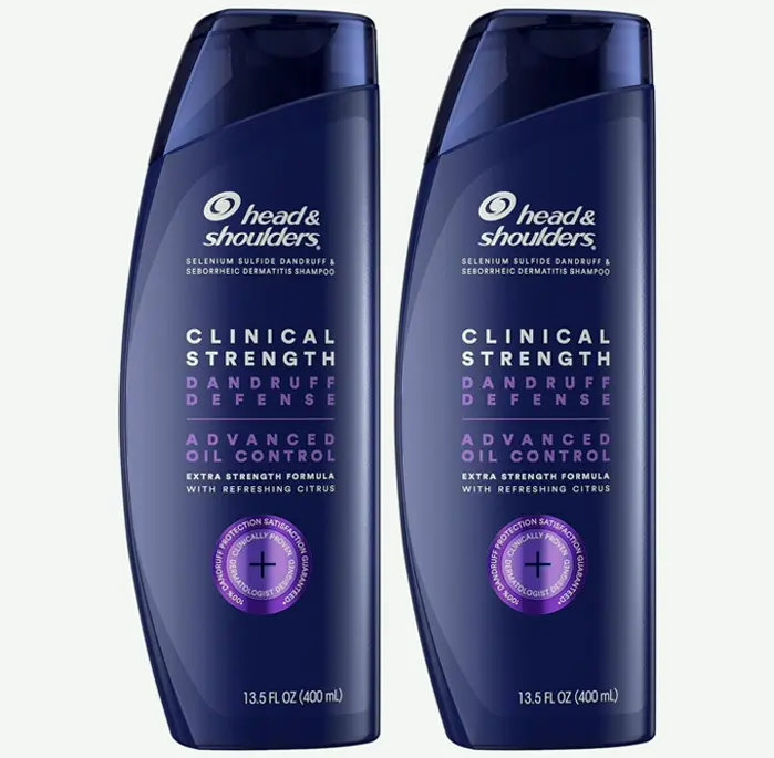 Head & Shoulders Clinical-Grade Anti-Dandruff Twin Pack, Superior Oil & Flake Control, Prescription Power