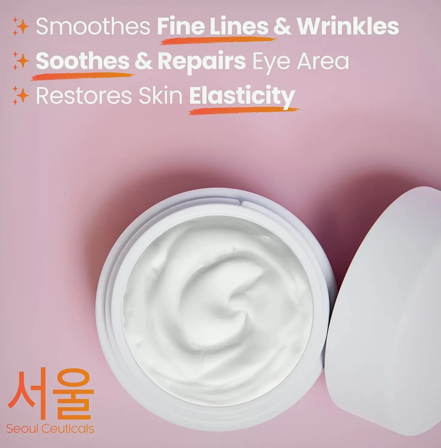 SeoulCeuticals Korean Snail Under Eye Cream - 97.5% Snail Mucin Formula 0.5 oz