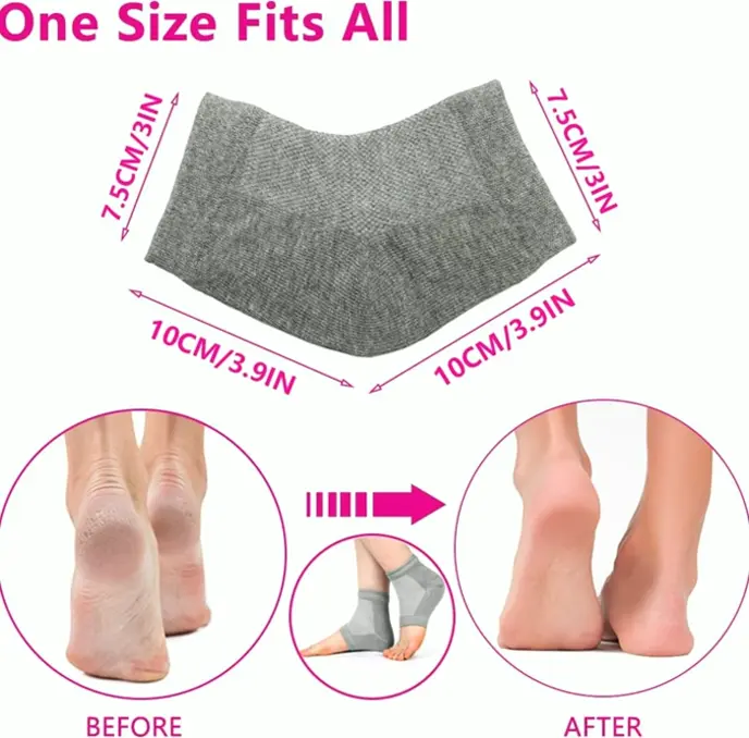 Moisturizing Gel Foot Sleeves, Open Toe Socks