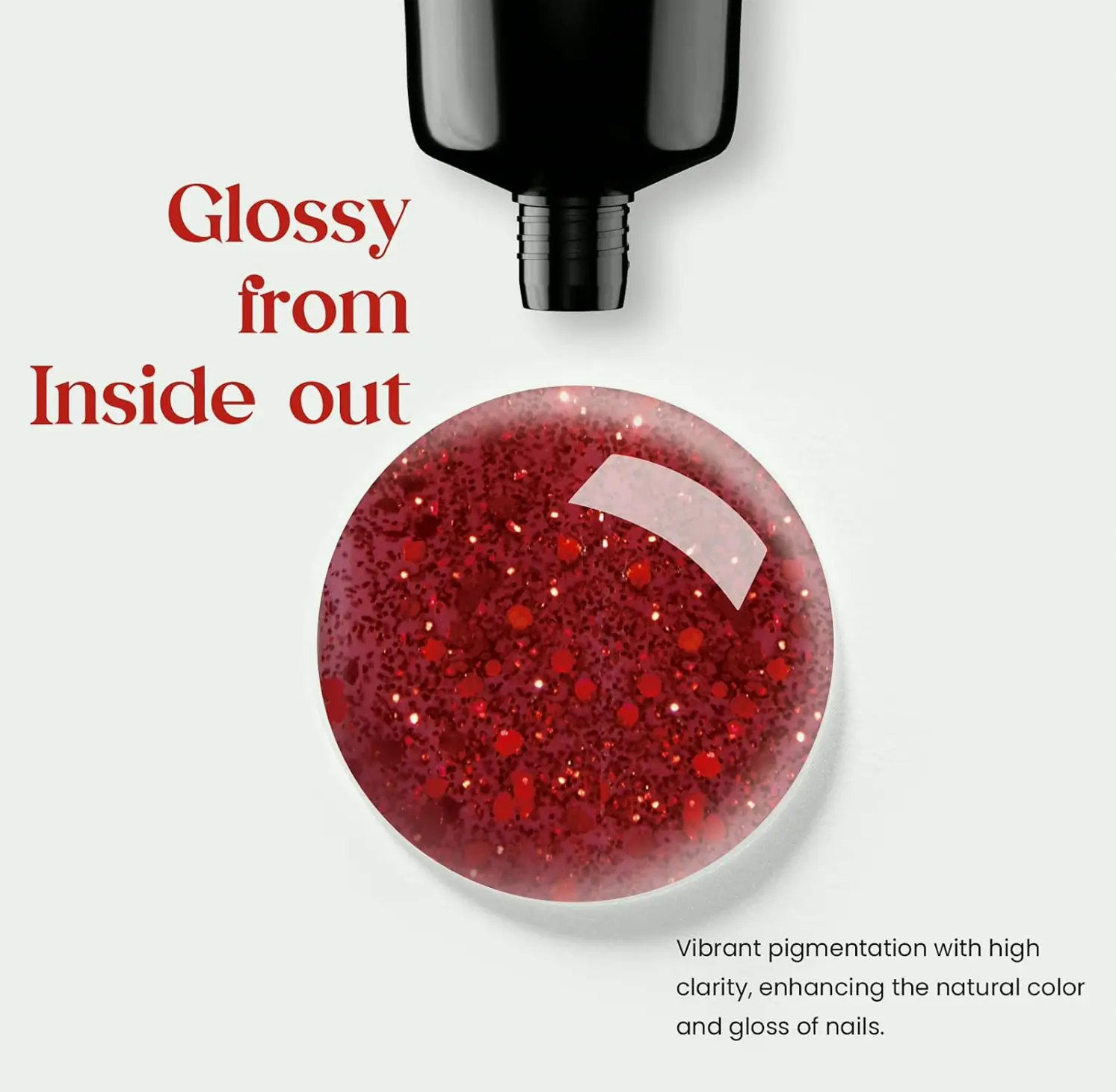Beetles Builder Gel for Nails, 60g Wine Shimmer
