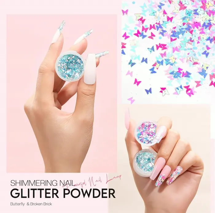 Morovan's 8-Piece Gel Nail Kit Featuring U V Lamp