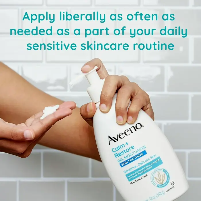 Aveeno Soothe + Restore Hydration Body Moisturizer for Delicate Skin, Odorless, 12 oz