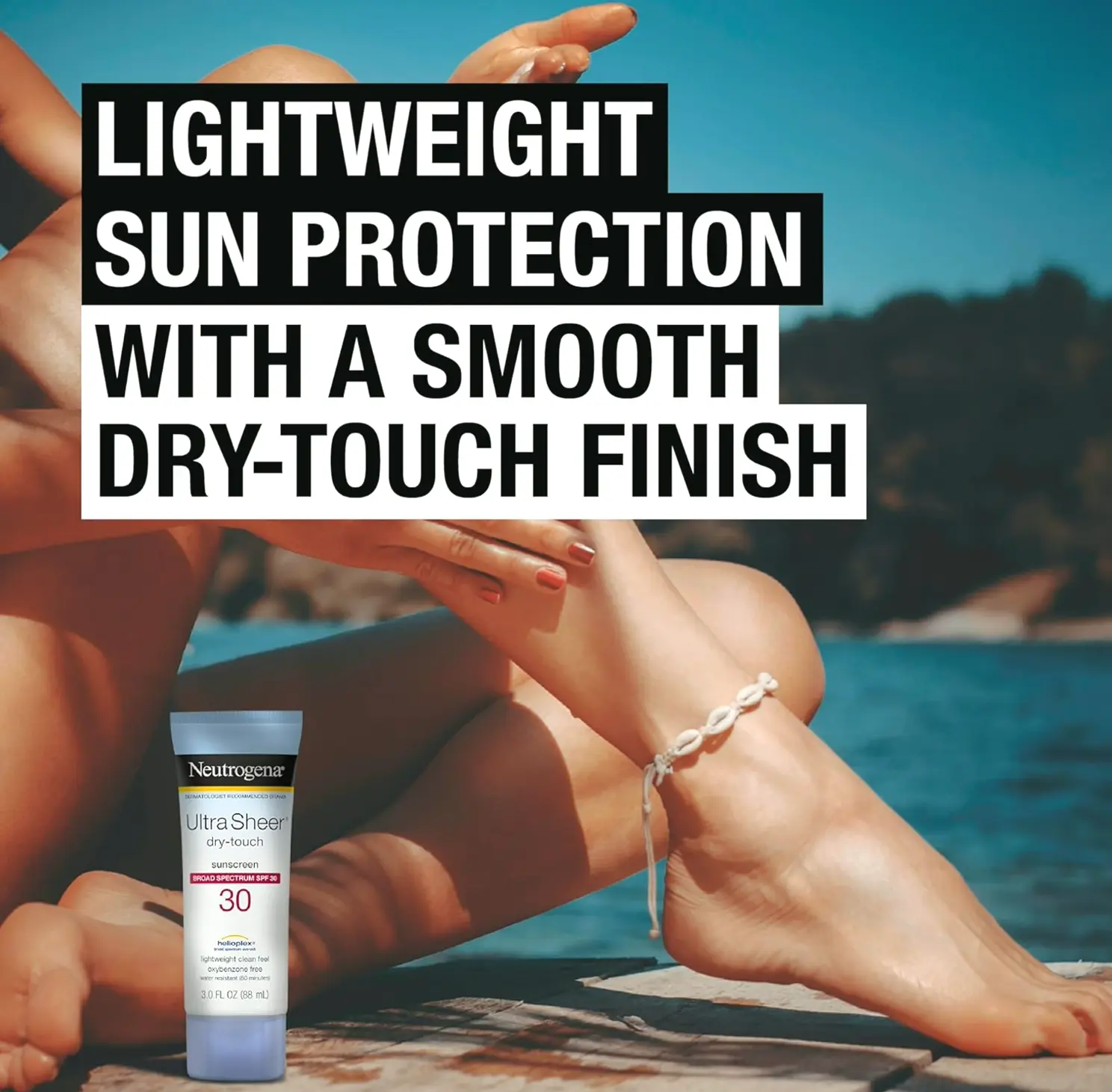 Dry-Touch Sunscreen Lotion, SPF 30, Pack of 3