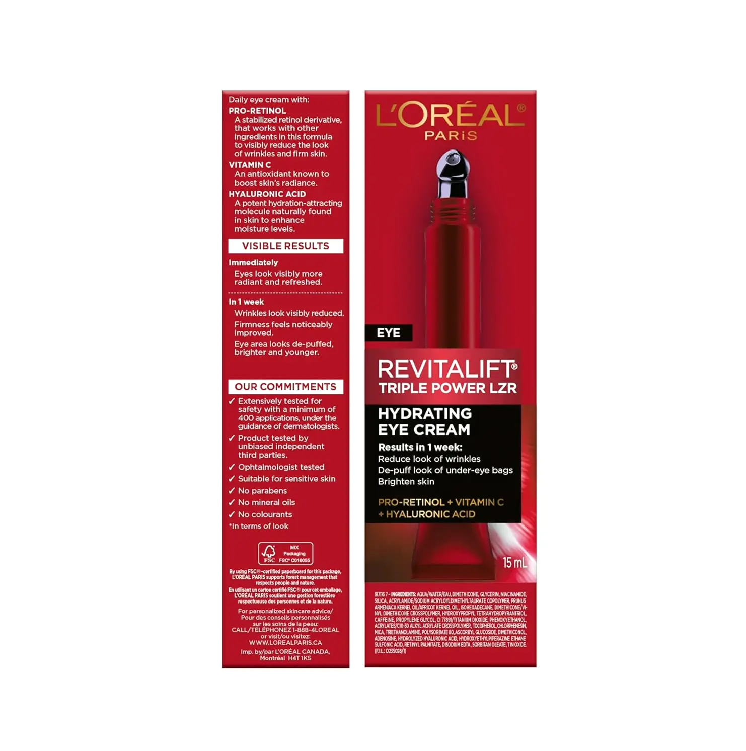 L’Oreal Paris Revitalift Tri Power Anti-Age Eye Treatment, 0.5 oz